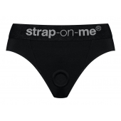 Черные трусики для насадок Heroine Lingerie Harness - size L - Strap-on-me - купить с доставкой в Майкопе