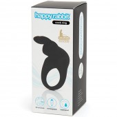 Черное эрекционное виброкольцо Happy Rabbit Rechargeable Rabbit Cock Ring - Happy Rabbit - в Майкопе купить с доставкой