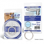 Стальное эрекционное кольцо STEEL COCK RING - 3.5 см. - BlueLine - в Майкопе купить с доставкой