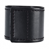 Хомут-утяжка для мошонки из искусственной кожи на липучке VELCRO BALL STRETCHER- 4 см. - BlueLine - в Майкопе купить с доставкой