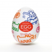 Мастурбатор-яйцо Keith Haring EGG STREET - Tenga - в Майкопе купить с доставкой