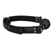 Черный кляп-шарик BALL GAG DIAMOND - Dream Toys - купить с доставкой в Майкопе