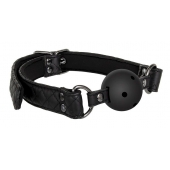 Черный кляп-шарик BALL GAG DIAMOND - Dream Toys - купить с доставкой в Майкопе