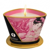 Массажная свеча Rose Petals с ароматом розы - 170 мл. - Shunga - купить с доставкой в Майкопе