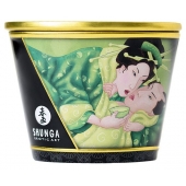 Массажная свеча Exotic Green Tea с ароматом зелёного чая - 170 мл. - Shunga - купить с доставкой в Майкопе