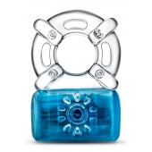 Синее эрекционное виброкольцо Pleaser Rechargeable C-Ring - Blush Novelties - в Майкопе купить с доставкой