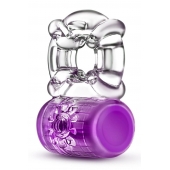 Фиолетовое эрекционное виброкольцо Pleaser Rechargeable C-Ring - Blush Novelties - в Майкопе купить с доставкой