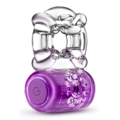 Фиолетовое эрекционное виброкольцо One Night Stand Vibrating C-Ring - Blush Novelties - в Майкопе купить с доставкой