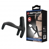Черная вибронасадка на пенис Vibrating Penis Sling - Baile - в Майкопе купить с доставкой