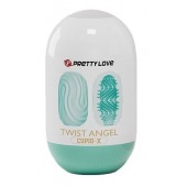 Бирюзовый мастурбатор-яйцо Twist Angel - Baile - в Майкопе купить с доставкой