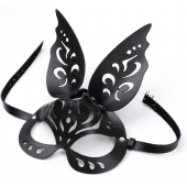 Черная ажурная маска  Зайка  с ушками - Crazy Handmade - купить с доставкой в Майкопе