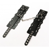 Узорчатые кожаные оковы с регулируемыми ремешками - Crazy Handmade - купить с доставкой в Майкопе