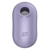 Сиреневый вакуумный вибростимулятор клитора Satisfyer Pro To Go 2 - Satisfyer