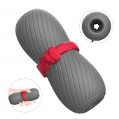 Серый эластичный мастурбатор с утяжкой - S-HANDE - в Майкопе купить с доставкой