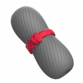 Серый эластичный мастурбатор с утяжкой - S-HANDE - в Майкопе купить с доставкой