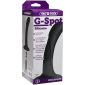 Черная изогнутая насадка Vac-U-Lock G-Spot - 16,5 см. - Doc Johnson - купить с доставкой в Майкопе