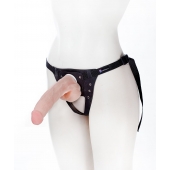 Реалистичный фаллос на поясе Harness - 20,5 см. - LOVETOY (А-Полимер) - купить с доставкой в Майкопе
