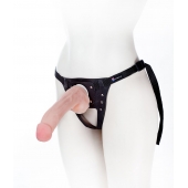Податливый фаллос на трусиках Harness - 20,5 см. - LOVETOY (А-Полимер) - купить с доставкой в Майкопе