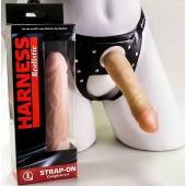 Телесная насадка-фаллос на трусиках с плугом - 16,5 см. - LOVETOY (А-Полимер) - купить с доставкой в Майкопе
