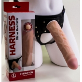 Насадка-фаллос в комплекте с трусиками Harness - 21,6 см. - LOVETOY (А-Полимер) - купить с доставкой в Майкопе