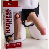 Страпон Harness из двух предметов: регулируемые трусики и насадка-фаллос - 17,5 см. - LOVETOY (А-Полимер) - купить с доставкой в Майкопе