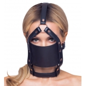 Черный намордник с кляпом-шаром Head Harness With A Gag - Orion - купить с доставкой в Майкопе