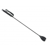 Чёрный стек с шлепком-сердечком - 70 см. - Sitabella - купить с доставкой в Майкопе