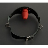 Кляп-фаллос на чёрных ремешках - Sitabella - купить с доставкой в Майкопе