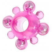 Эрекционное кольцо c бусинками - Toyfa Basic - в Майкопе купить с доставкой