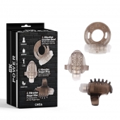 Набор из 3 дымчатых эрекционных колец с вибрацией Teasers Ring Kit - Chisa - в Майкопе купить с доставкой