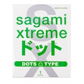 Презерватив Sagami Xtreme Type-E с точками - 1 шт. - Sagami - купить с доставкой в Майкопе