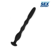 Черный силиконовый уретральный стимулятор - 10 см. - Sex Expert - купить с доставкой в Майкопе