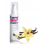 Съедобное согревающее массажное масло Love Me Tender Vanilla с ароматом ванили - 100 мл. - Love to Love - купить с доставкой в Майкопе