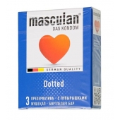 Презервативы с пупырышками Masculan Dotted - 3 шт. - Masculan - купить с доставкой в Майкопе