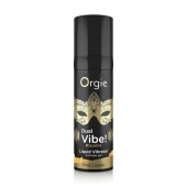 Съедобный гель Dual Vibe Pina Colada с эффектом вибрации и вкусом коктейля пина колада - 15 мл. - ORGIE - купить с доставкой в Майкопе