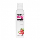 Массажная хрустящая пенка Tickle My Body Strawberry с ароматом клубники - 150 мл. - Love to Love - купить с доставкой в Майкопе