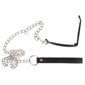 Зажим для половых губ с поводком Pussy Clamp With A Leash - Orion - купить с доставкой в Майкопе