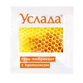 Гель-лубрикант «Услада с прополисом» - 3 гр. - Биоритм - купить с доставкой в Майкопе