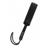 Черный кожаный пэддл - 37 см. - Pecado - купить с доставкой в Майкопе