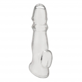 Прозрачная насадка для пениса Girthy Penis Enhancing Sleeve Extension - 17,1 см. - BlueLine - в Майкопе купить с доставкой