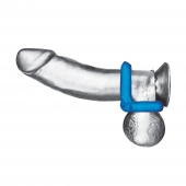 Комплект из 2 эрекционных колец-восьмерок 2-Pack Duo Cock And Ball Stamina Enhancement Ring - BlueLine - в Майкопе купить с доставкой