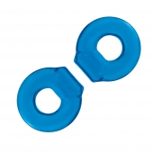Комплект из двух колец для пениса 2-Pack Ultra-Stretch Stamina Endurance Ring - BlueLine - в Майкопе купить с доставкой