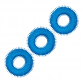Комплект из трех голубых колец для эрекции 3-Pack Ultra-Stim Stretch Cock Rings - BlueLine - в Майкопе купить с доставкой