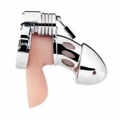 Клетка на пенис из металла Obedience Cock Cage - BlueLine - купить с доставкой в Майкопе