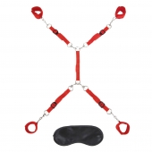 Красная фиксация на матрас Classic Bedspreader - Lux Fetish - купить с доставкой в Майкопе