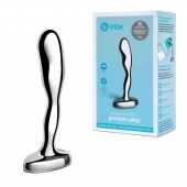 Стальной стимулятор простаты Stainless Steel Prostate Plug - 11,5 см. - b-Vibe - в Майкопе купить с доставкой