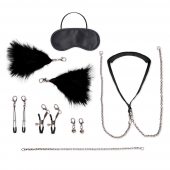 Большой эротический набор из 12 предметов Interchangeable Collar   Nipple Clips Set - Lux Fetish - купить с доставкой в Майкопе