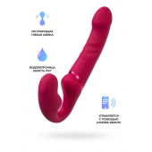 Малиновый безремневой страпон Lapis - 23 см. - Lovense - купить с доставкой в Майкопе
