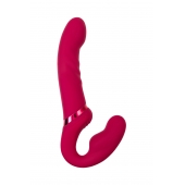 Малиновый безремневой страпон Lapis - 23 см. - Lovense - купить с доставкой в Майкопе