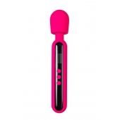 Ярко-розовый wand-вибратор Mashr - 23,5 см. - ToyFa